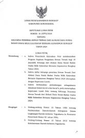 SK LURAH PETIR TTG PENERIMA BANTUAN HEWAN TERNAK DANA SOSIAL BUMDESMA RONGKOP THN 2024