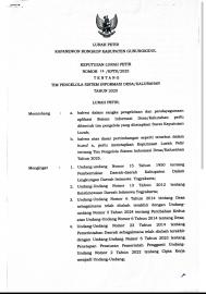 SK TIM PENGELOLA SISTEM INFORMASI DESA/KALURAHAN