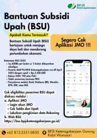 BANTUAN SUBSIDI UPAH (BSU) BAGI PEKERJA/BURUH