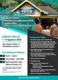 Pengumuman Lowongan Dukuh Ngelo Kalurahan Petir