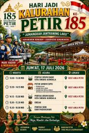 RUNDOWN HARI JADI KE-185 KALURAHAN PETIR